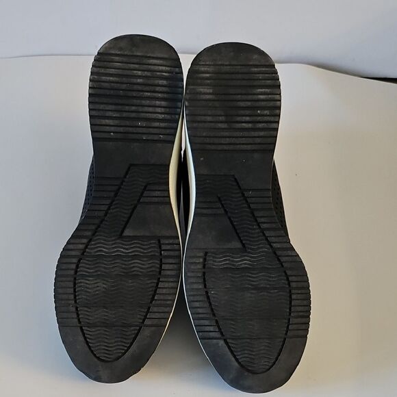 Cestfini Sneakers Sophisticated Black and Brown Moccasins with Monogram Pattern - Picture 7 of 7